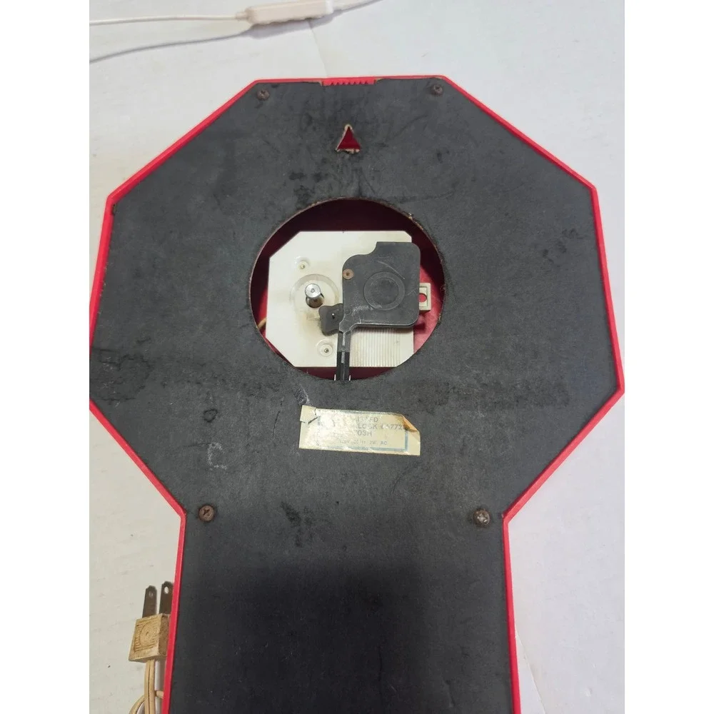 Vtg Mickey Mouse Welby Elgin Pendulum Wall Clock Electric Disneyana non-working